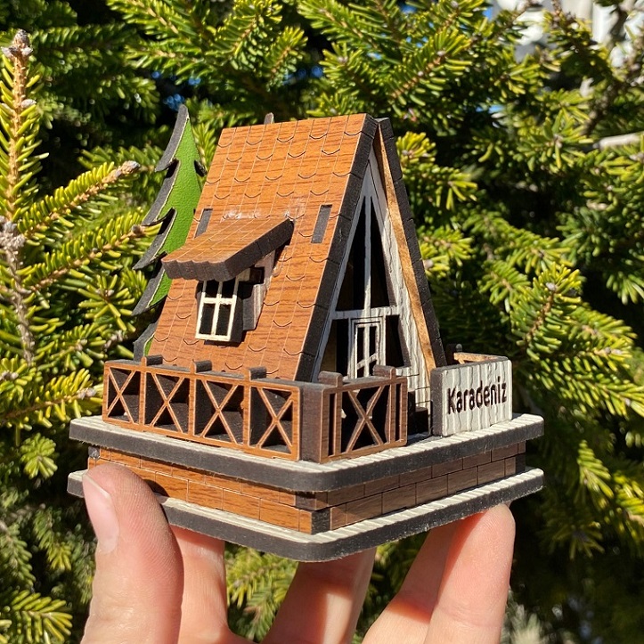 Yöresel Biblo Çamlı Ev Modeli 1