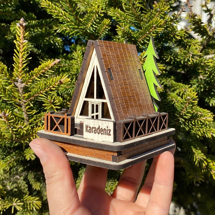 Yöresel Biblo Çamlı Ev Modeli 3